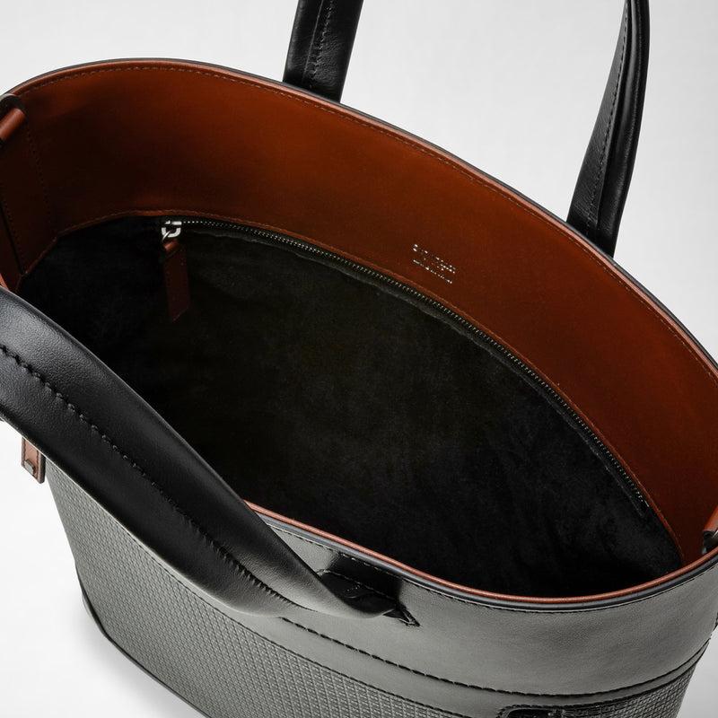 Serapian TOTE BAG VERTICALE IN STEPAN 72 Spedizione Gratuita