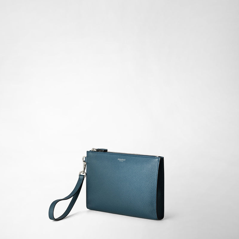 Serapian POCHETTE CON ZIP IN PELLE CACHEMIRE Fino Al -60%