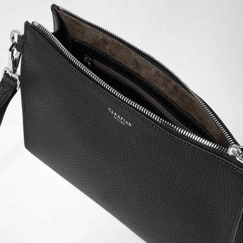 Serapian POCHETTE CON ZIP IN PELLE CACHEMIRE In Saldo