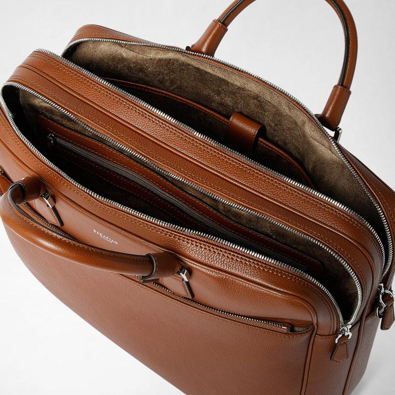 Serapian BORSA BUSINESS GRANDE IN PELLE CACHEMIRE Moda