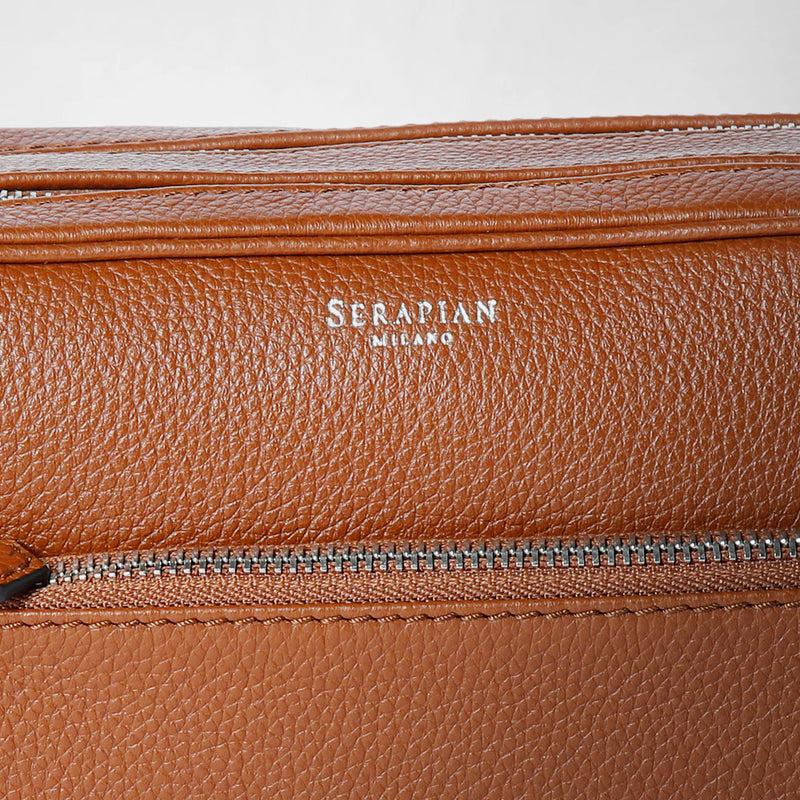Serapian TROUSSE DA BAGNO CON DOPPIA ZIP IN PELLE CACHEMIRE Spedizione gratuita