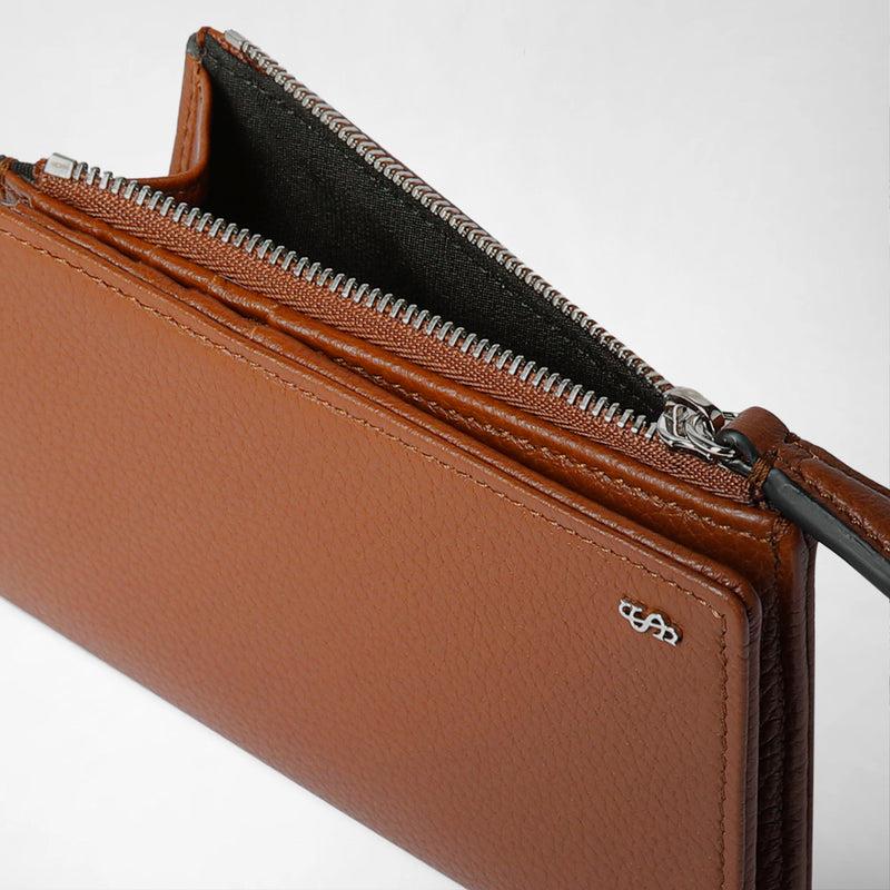 Serapian PORTAFOGLIO VERTICALE CON ZIP IN PELLE CACHEMIRE Negozio online di fabbrica