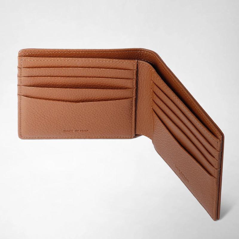 Serapian PORTAFOGLIO PER 4 CARTE CON PORTAMONETE IN PELLE CACHEMIRE Offerta speciale