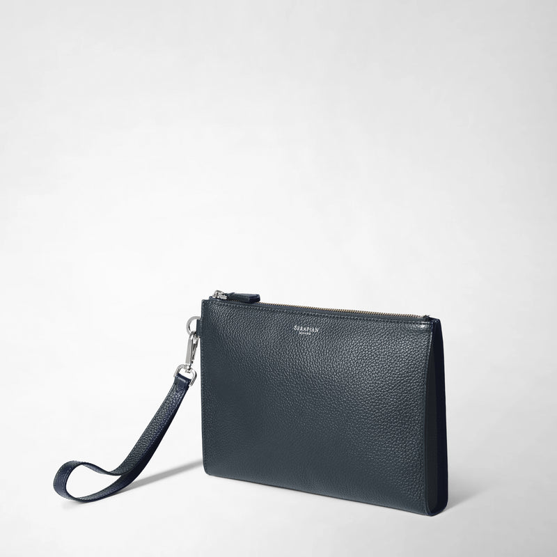 Serapian POCHETTE CON ZIP IN PELLE CACHEMIRE Black Friday