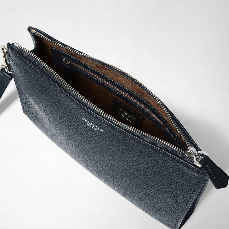 Serapian POCHETTE CON ZIP IN PELLE CACHEMIRE Black Friday