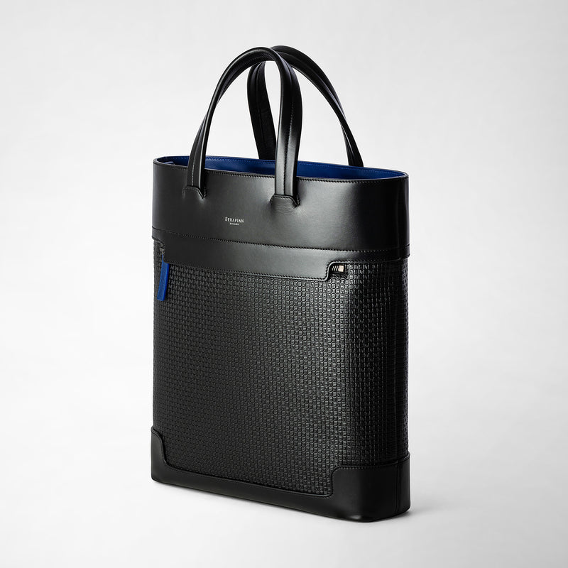 Serapian TOTE BAG VERTICALE IN STEPAN 72 Offerta Giorno del Papà