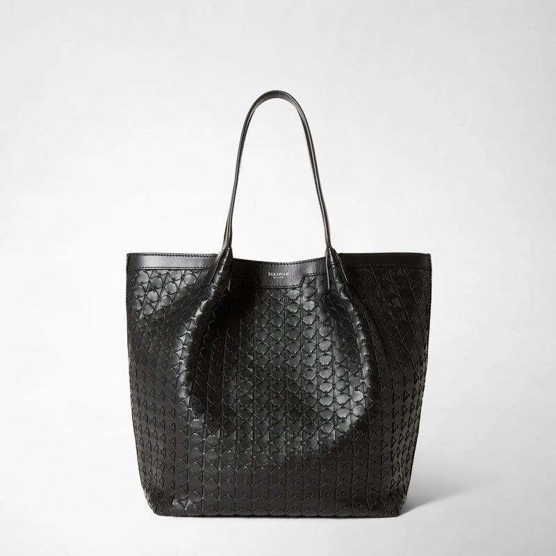 Serapian VERTICAL SECRET TOTE BAG IN MOSAICO Smaltimento dello stoccaggio