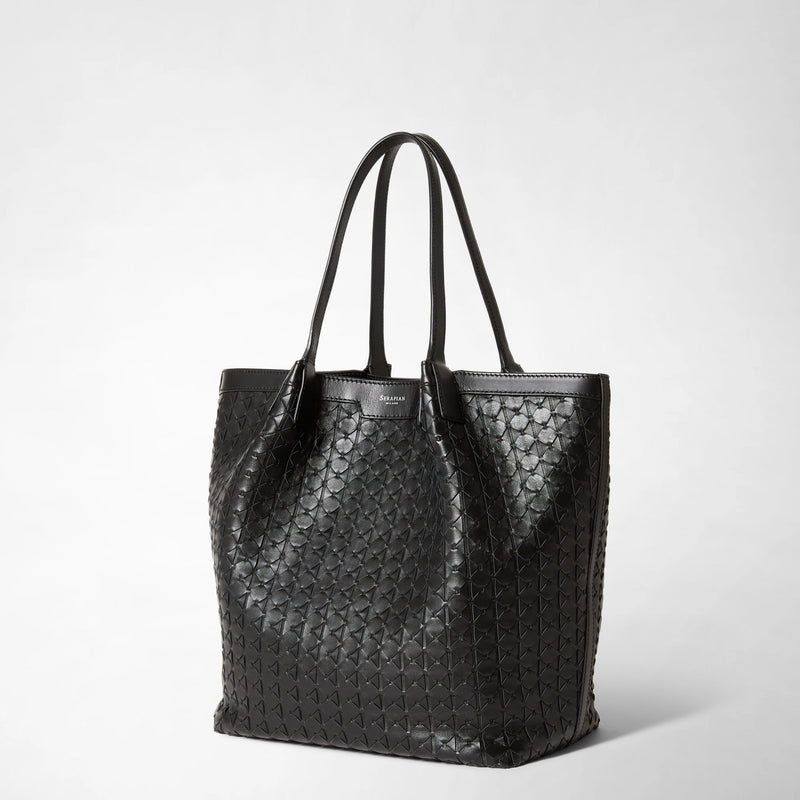 Serapian VERTICAL SECRET TOTE BAG IN MOSAICO Smaltimento dello stoccaggio