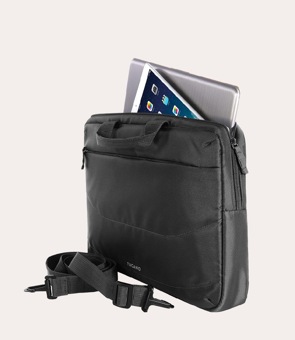 Tucano Borsa slim per laptop 14" con mouse wireless In Linea