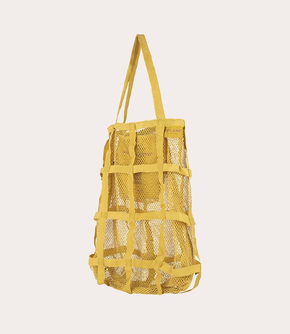 Tucano Borsa shopper pieghevole in rete ottenuta dalla plastica riciclata In Vendita