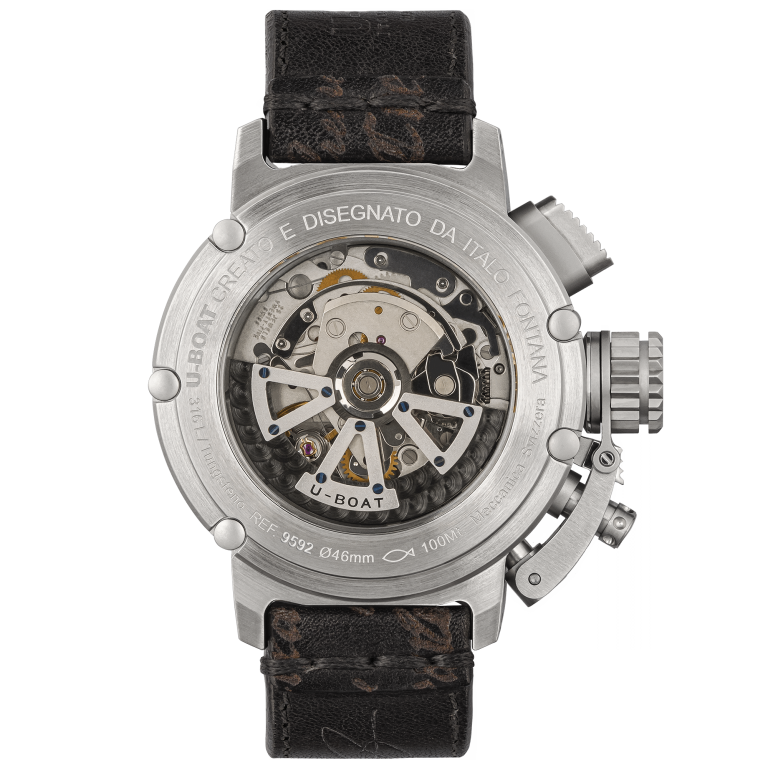 U Boat CHIMERA 46MM CHRONO SS NERO Prezzo Ridotto
