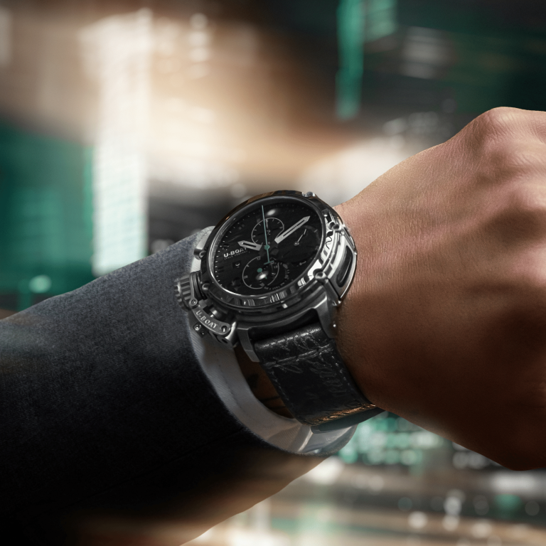U Boat CHIMERA 46MM CHRONO SS NERO Prezzo Ridotto