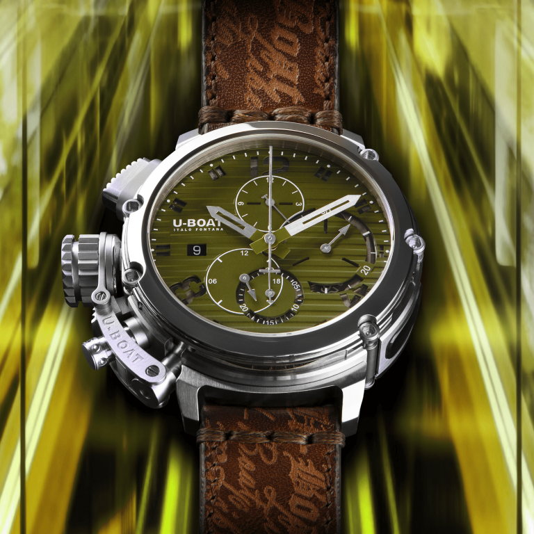 U Boat CHIMERA 46MM CHRONO SS VERDE Sconto