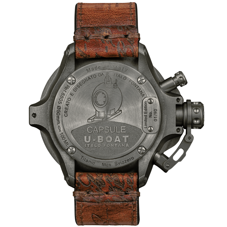 U Boat CAPSULE 50MM TITANIUM BK BE Offerte