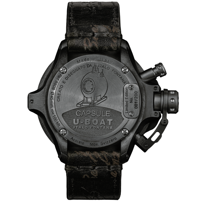 U Boat CAPSULE 45MM PVD BK BL Vendita Calda
