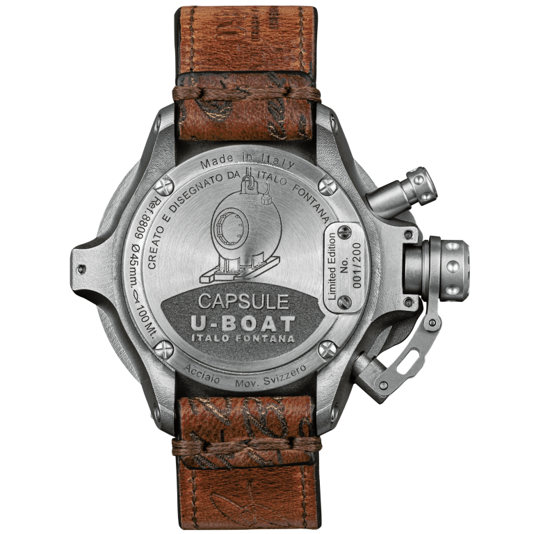U Boat CAPSULE 45MM SS BK BE Vendita Economica