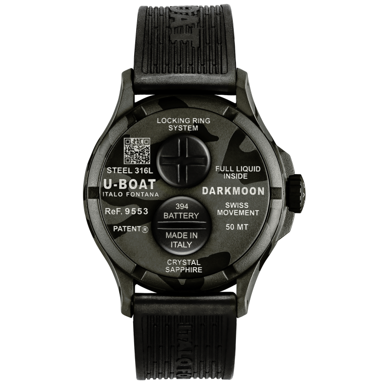 U Boat DARKMOON 44 MM BK GREY CURVED CAMOUFLAGE Saldi Di Fabbrica