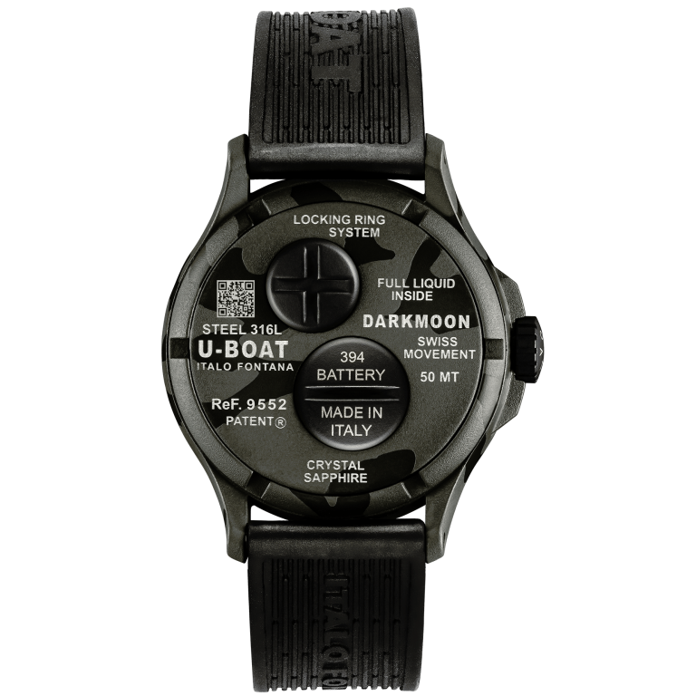 U Boat DARKMOON 40 MM BK GREY CURVED CAMOUFLAGE I Più Venduti