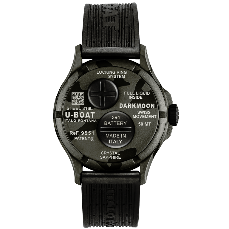 U Boat DARKMOON 40 MM BK GREY CURVED CAMOUFLAGE Vendite Flash