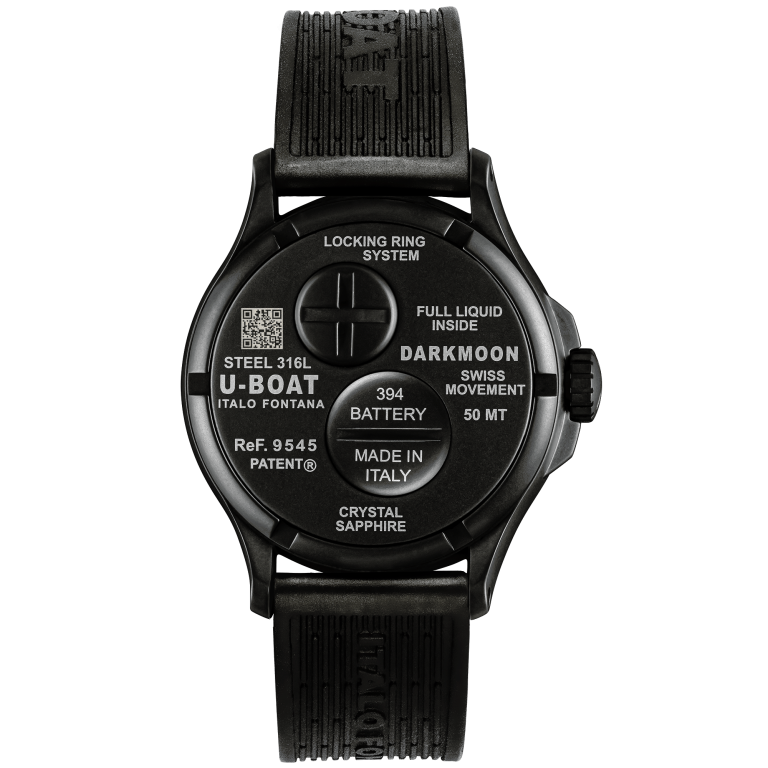 U Boat DARKMOON 40 MM BK BLACK CURVED PVD In Saldo