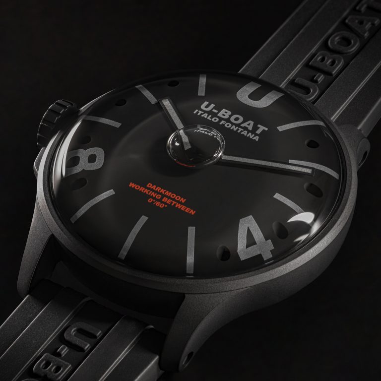 U Boat DARKMOON 44 MM BK BLACK CURVED PVD Nuova