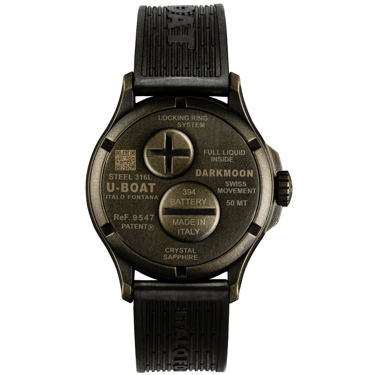 U Boat DARKMOON 40 MM BR BLACK VINTAGE Moda