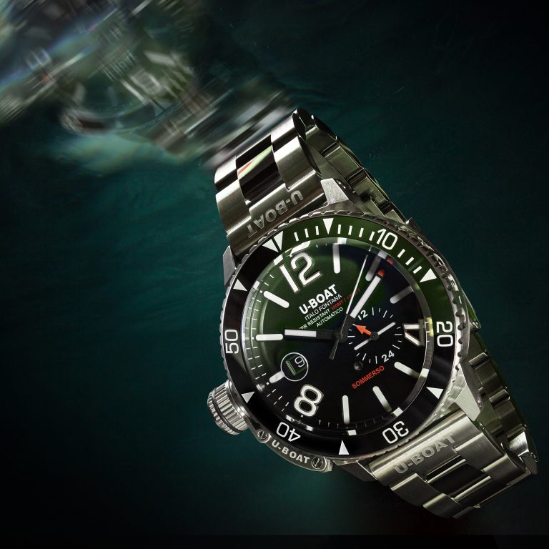 U Boat SOMMERSO CERAMIC GREEN/MT In Saldo