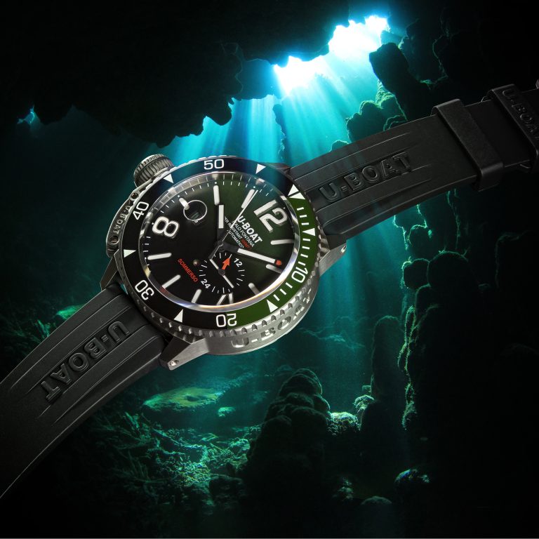 U Boat SOMMERSO CERAMIC GREEN Nuova