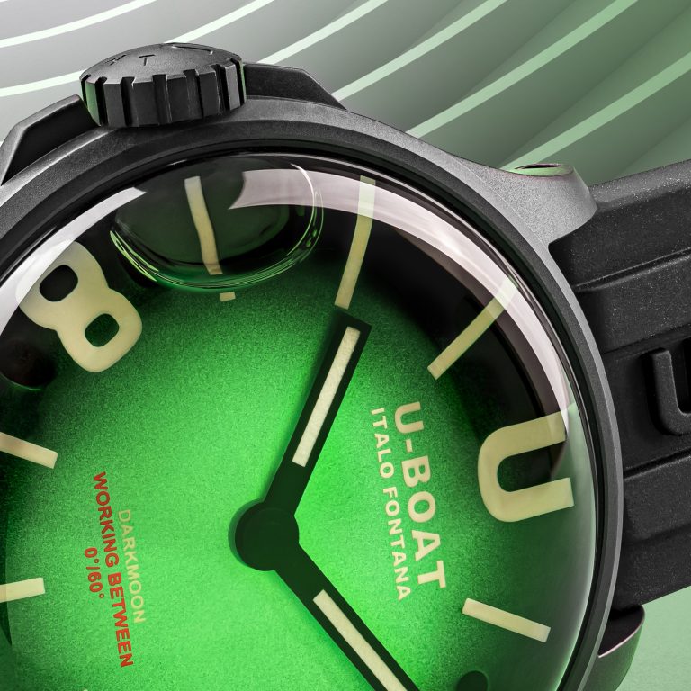 U Boat DARKMOON 40 MM GREEN PVD SOLEIL In Linea