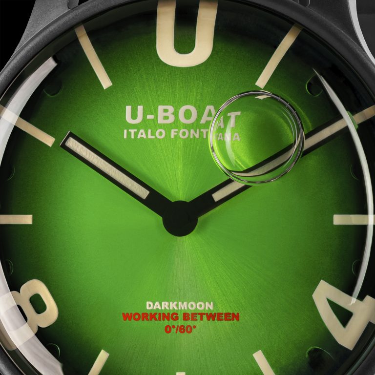 U Boat DARKMOON 44MM GREEN PVD SOLEIL Spedizione Gratuita