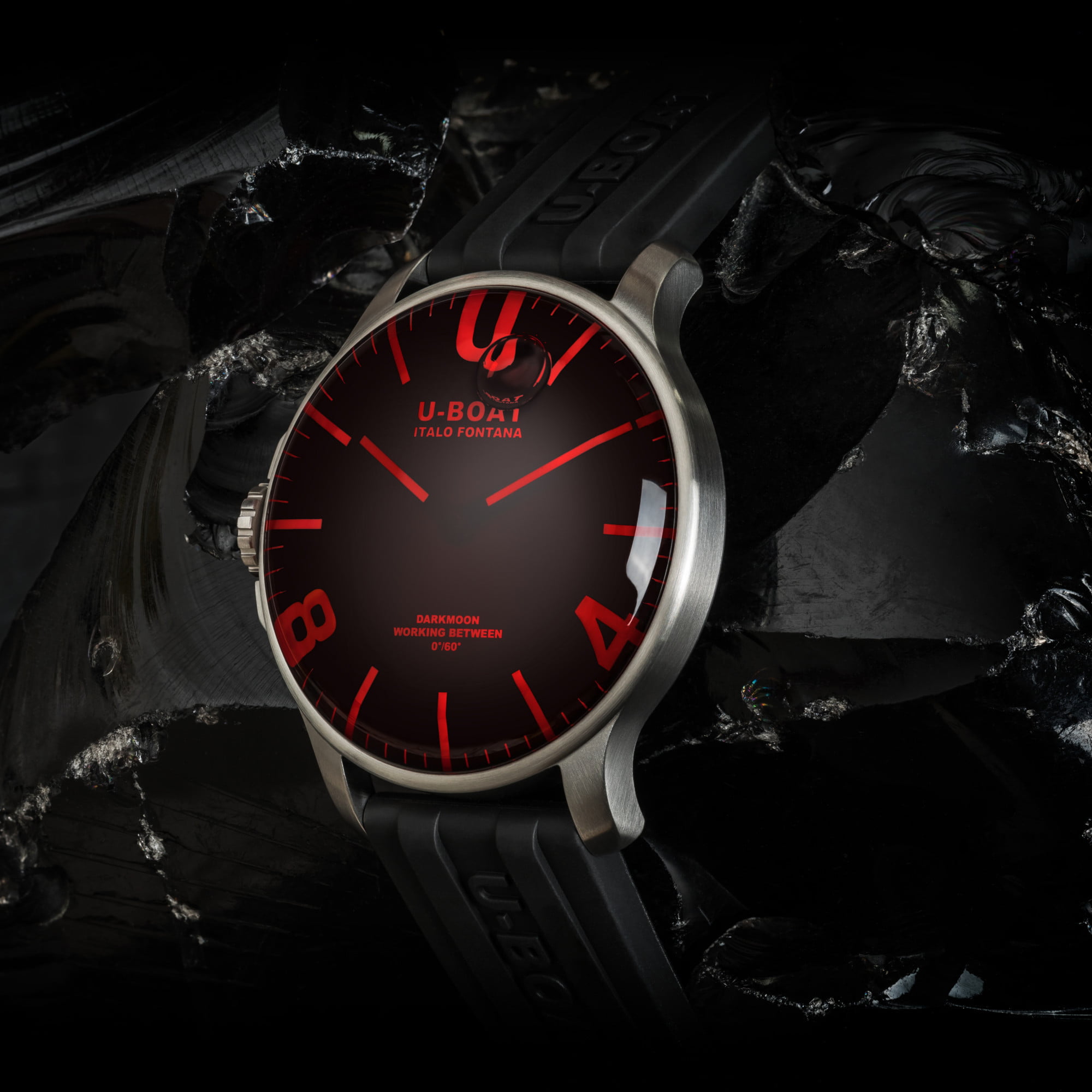 U Boat DARKMOON 44MM RED GLASS SS Negozi Online