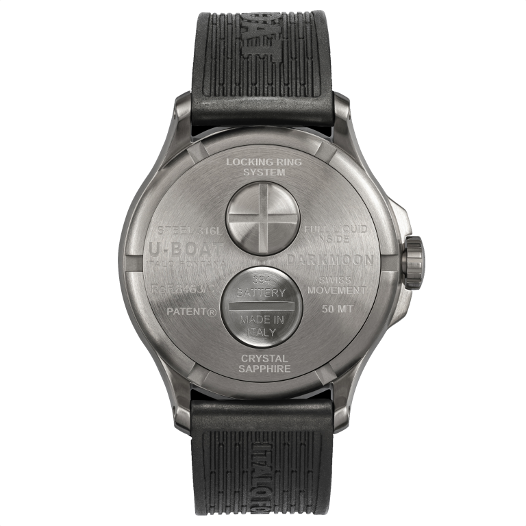 U Boat DARKMOON 44MM BLACK SS Consegna Veloce