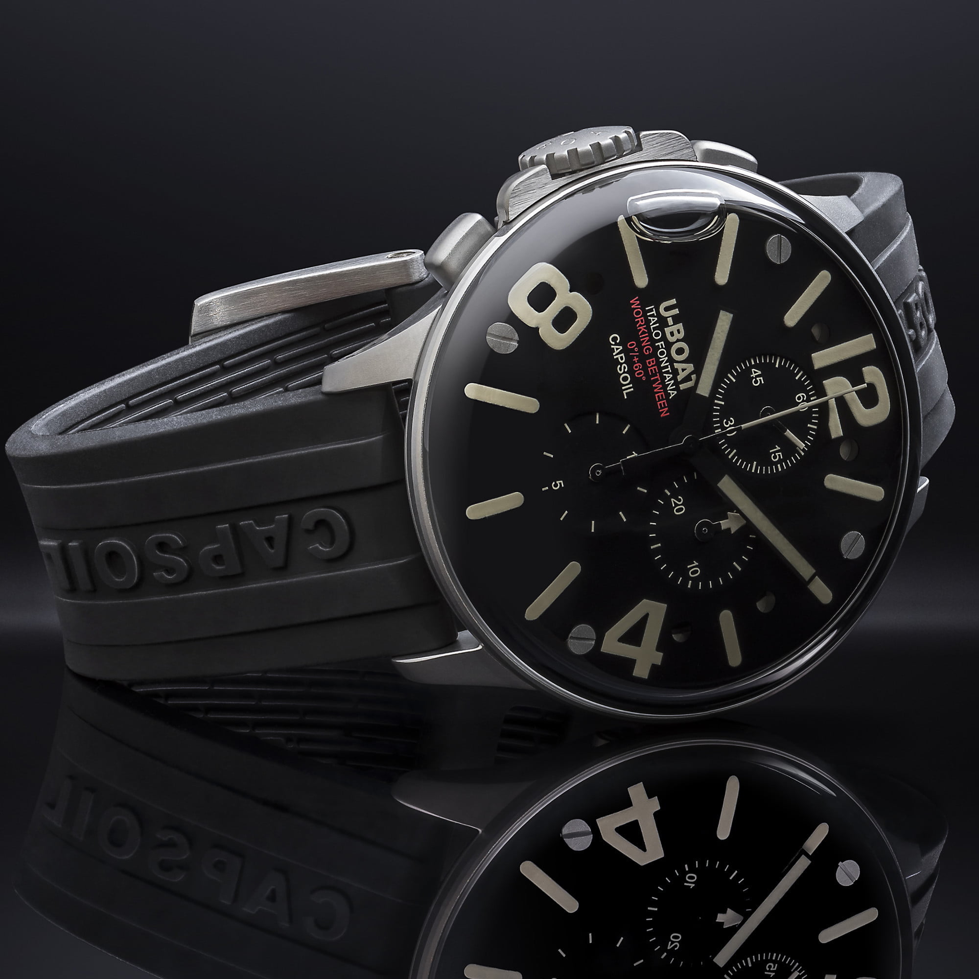 U Boat CAPSOIL CHRONO 45MM SS Sconto