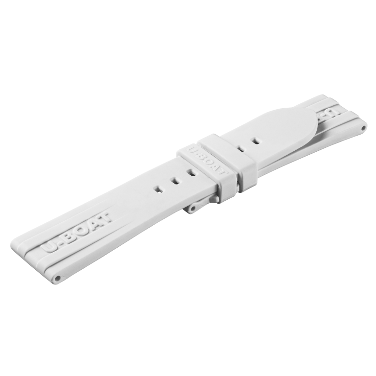 U Boat U-STRAP SILICONE BIANCO 22/20