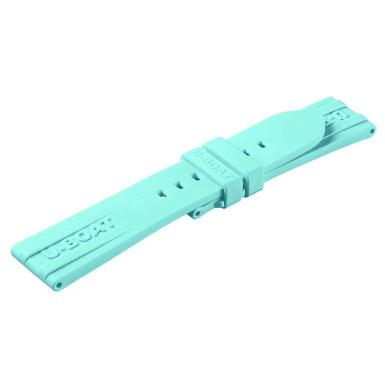 U Boat U-STRAP SILICONE ACQUAMARINA 22/20