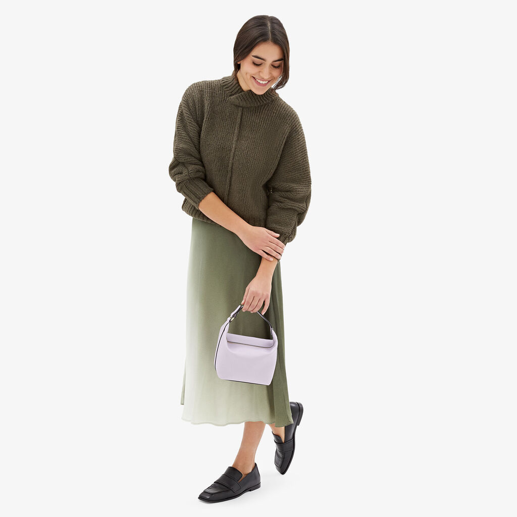 Valextra Borsa da Donna Mochi Mini di Lusso in Pelle Lilla | Valextra Sottocosto