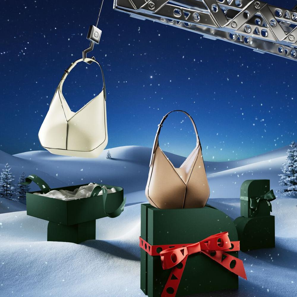 Valextra Borsa hobo da Donna di Lusso in pelle Bianca | Valextra Vivi Saldi