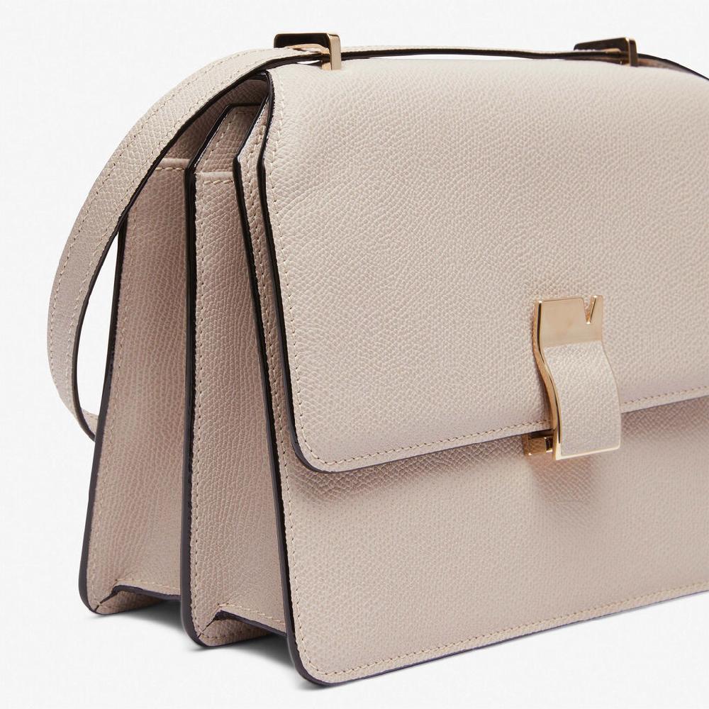 Valextra Borsa a tracolla Media in Pelle Rosa Nude | Valextra NoLo Vendita Calda
