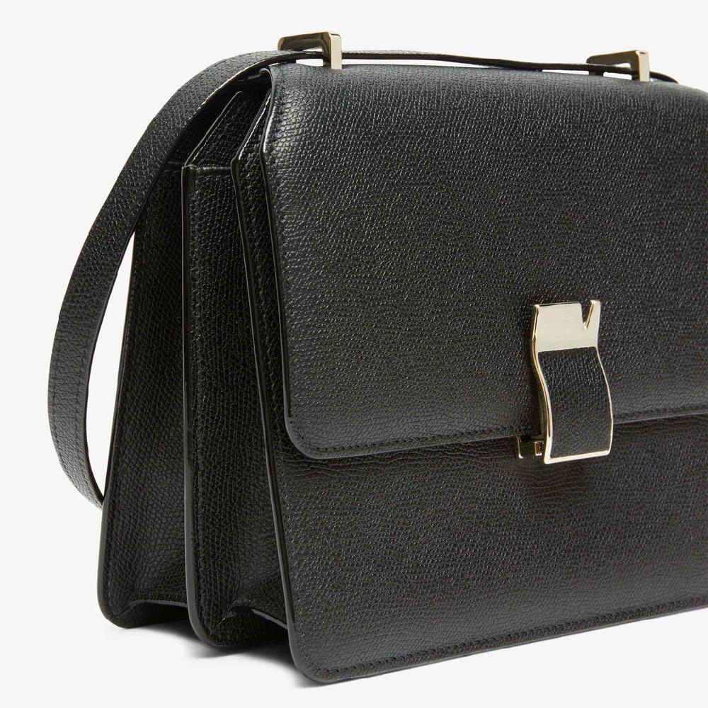 Valextra Borsa a spalla Media in Pelle Nera | Valextra NoLo Saldi Di Fabbrica