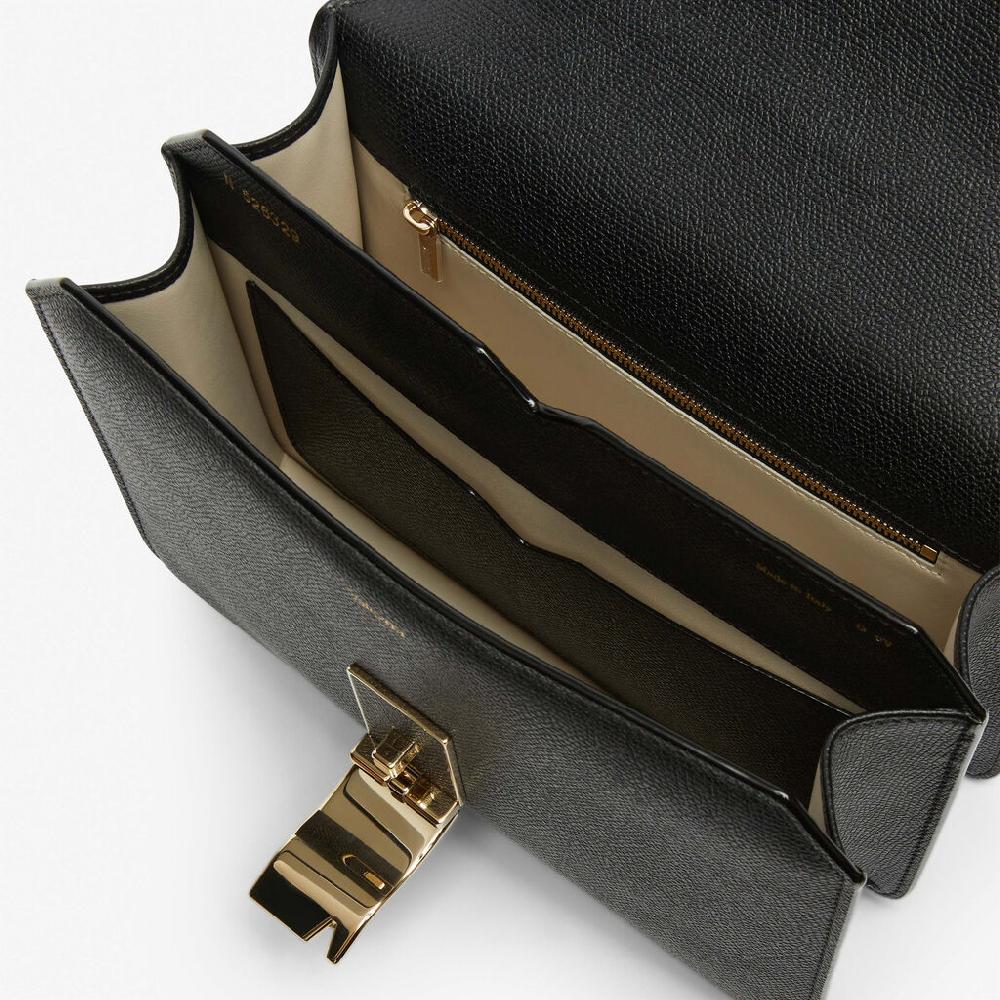 Valextra Borsa a spalla Media in Pelle Nera | Valextra NoLo Saldi Di Fabbrica