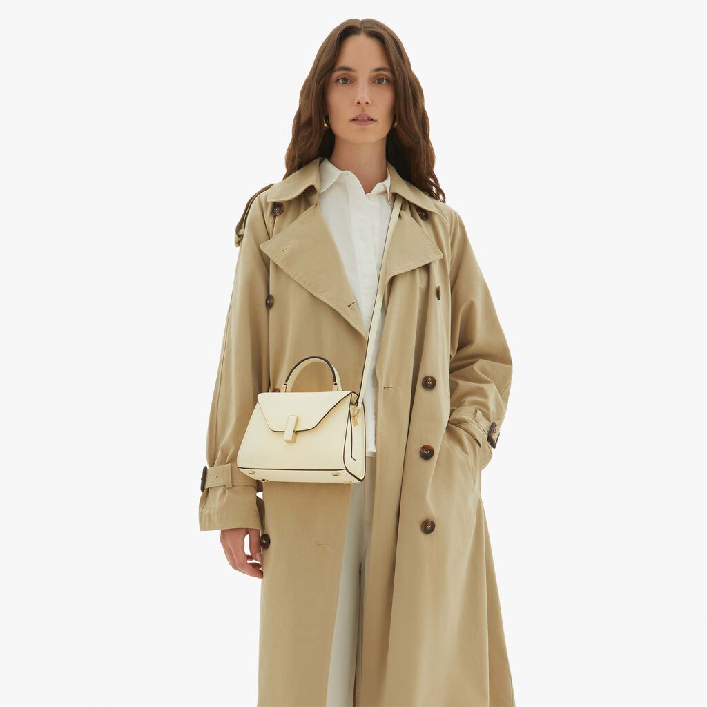 Valextra Borsa a mano Micro in Pelle Bianca | Valextra Iside I Più Venduti