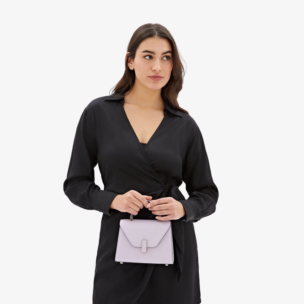 Valextra Borsa a tracolla Donna di Lusso in Pelle Lilla | Valextra Iside Vendite Flash