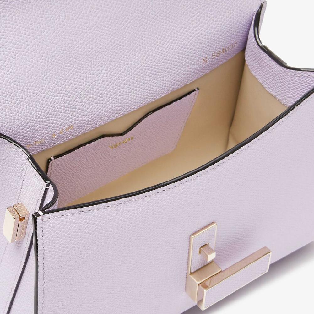 Valextra Borsa a tracolla Donna di Lusso in Pelle Lilla | Valextra Iside Vendite Flash