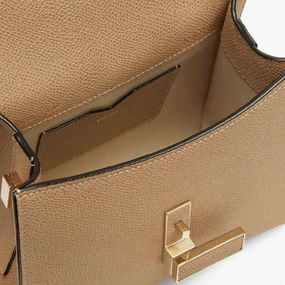 Valextra Borsetta in Pelle Beige con tracolla | Valextra Iside Negozio