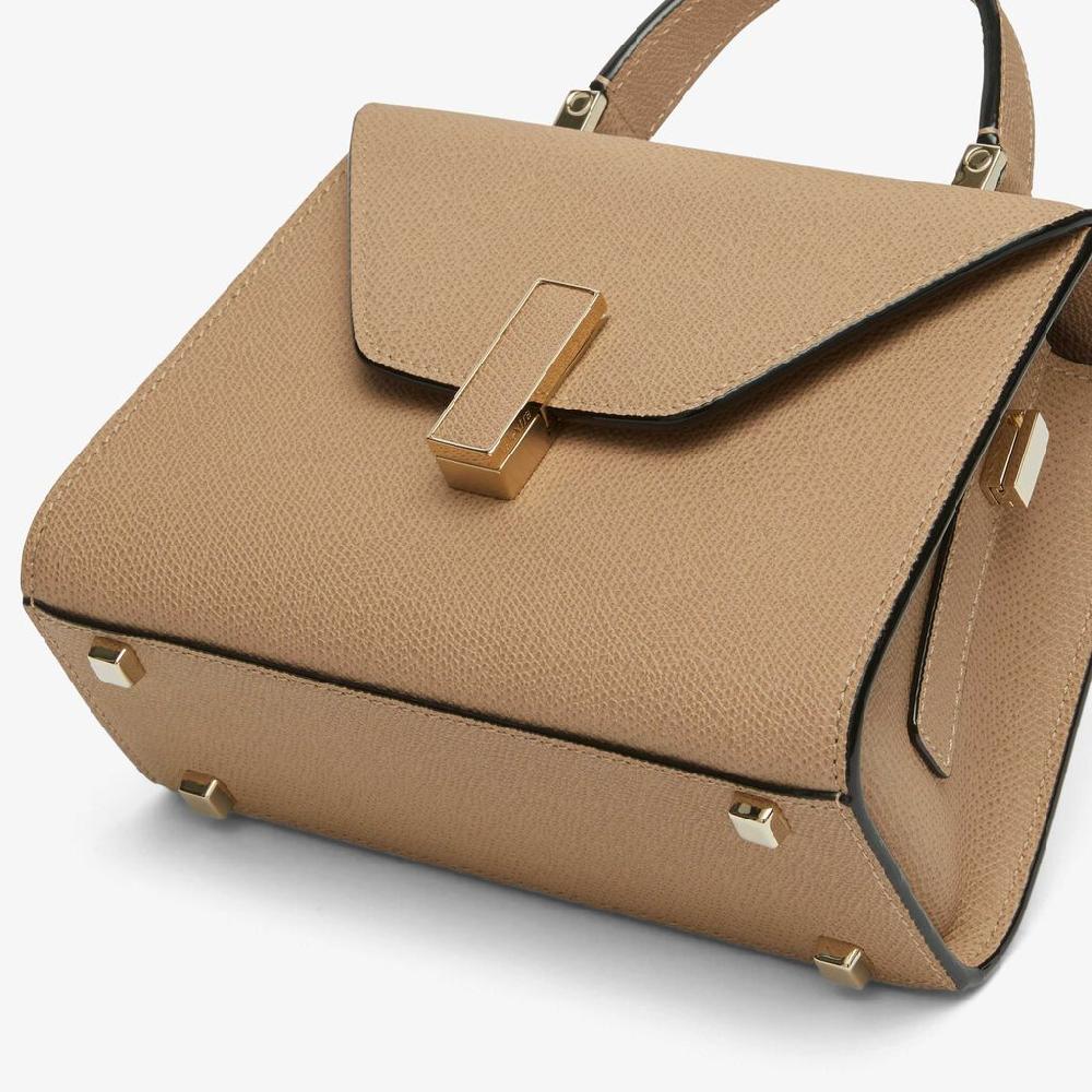 Valextra Borsetta in Pelle Beige con tracolla | Valextra Iside Negozio