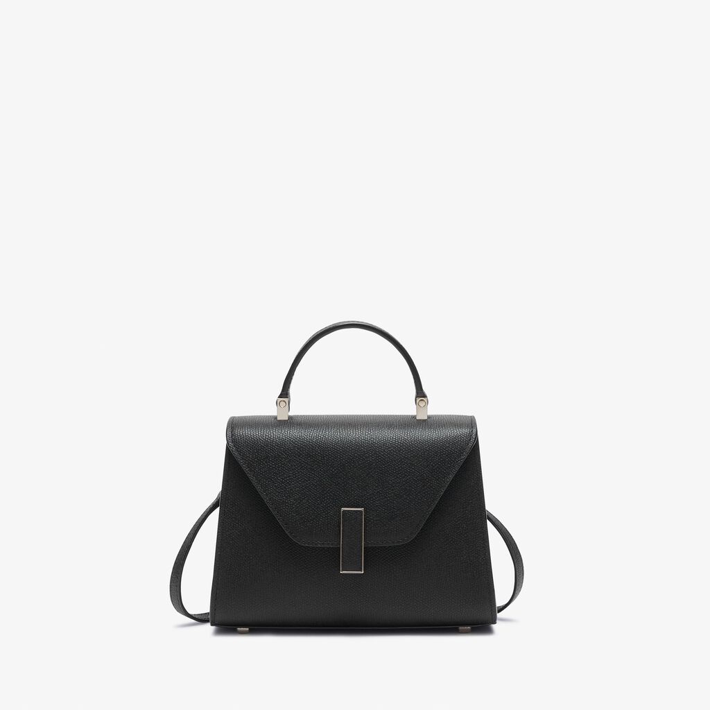 Valextra Borsetta piccola Micro in Pelle Nera | Valextra Iside