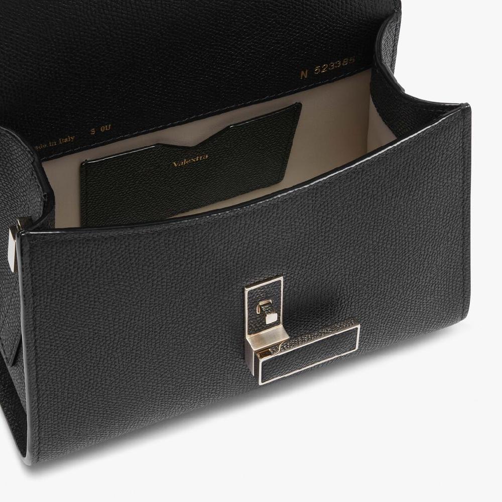 Valextra Borsetta piccola Micro in Pelle Nera | Valextra Iside In Saldo