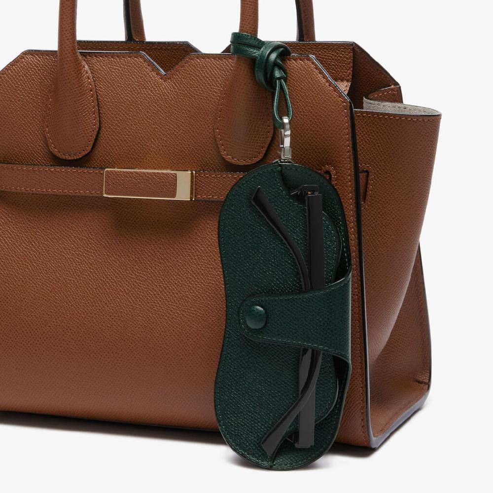 Valextra Custodia porta occhiali di Lusso in Pelle Verde | Valextra Fino Al -60%