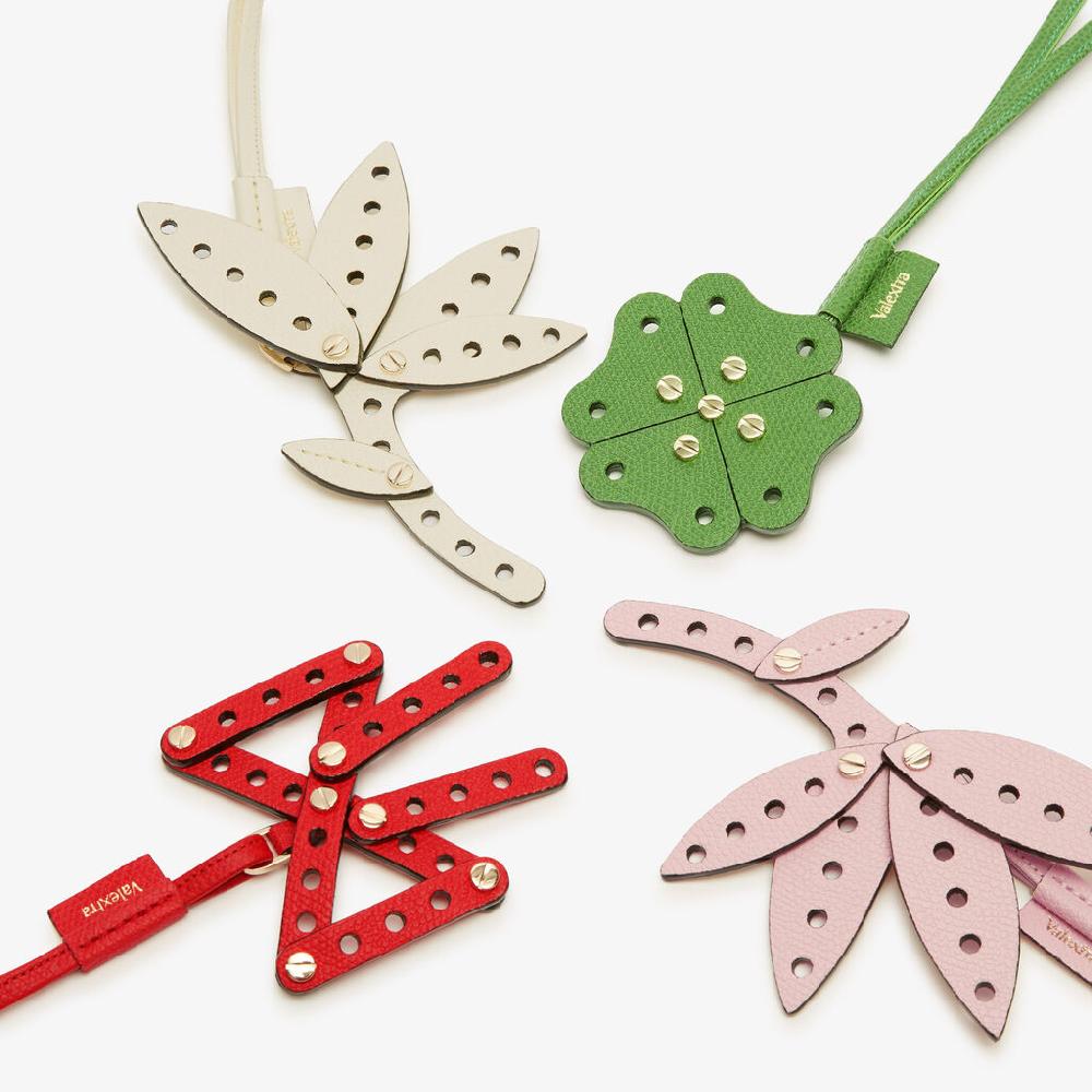 Valextra Charm Engineering Beauty Fiocco | Pelle di vitello Millepunte | Rosso Cremisi | Valextra Novità