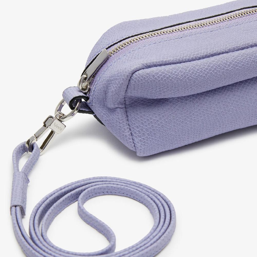 Valextra Trousse da Donna in Pelle Lilla con tracolla | Valextra Online
